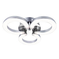 LED DECKENLEUCHTE CORDOBA Silber Chrom - Silberfarben, Metall (30.5/28/8cm) - Globo Lighting