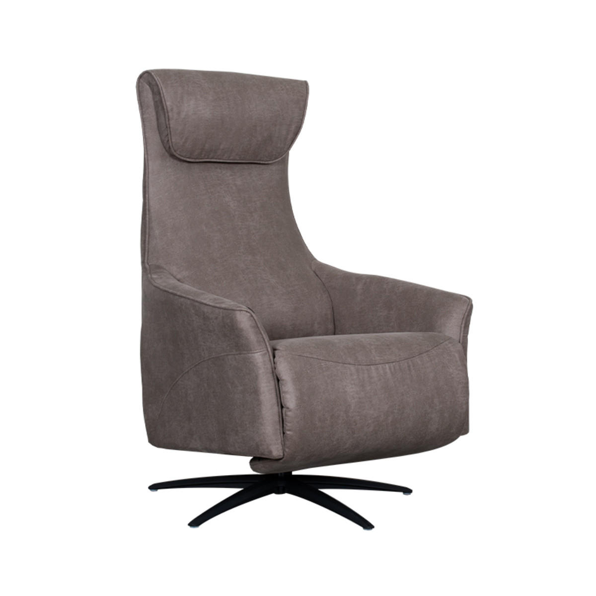 SESSEL Lund Taupe 83/74/112 cm - Taupe, Textil (74/112/83cm) - LABEL51
