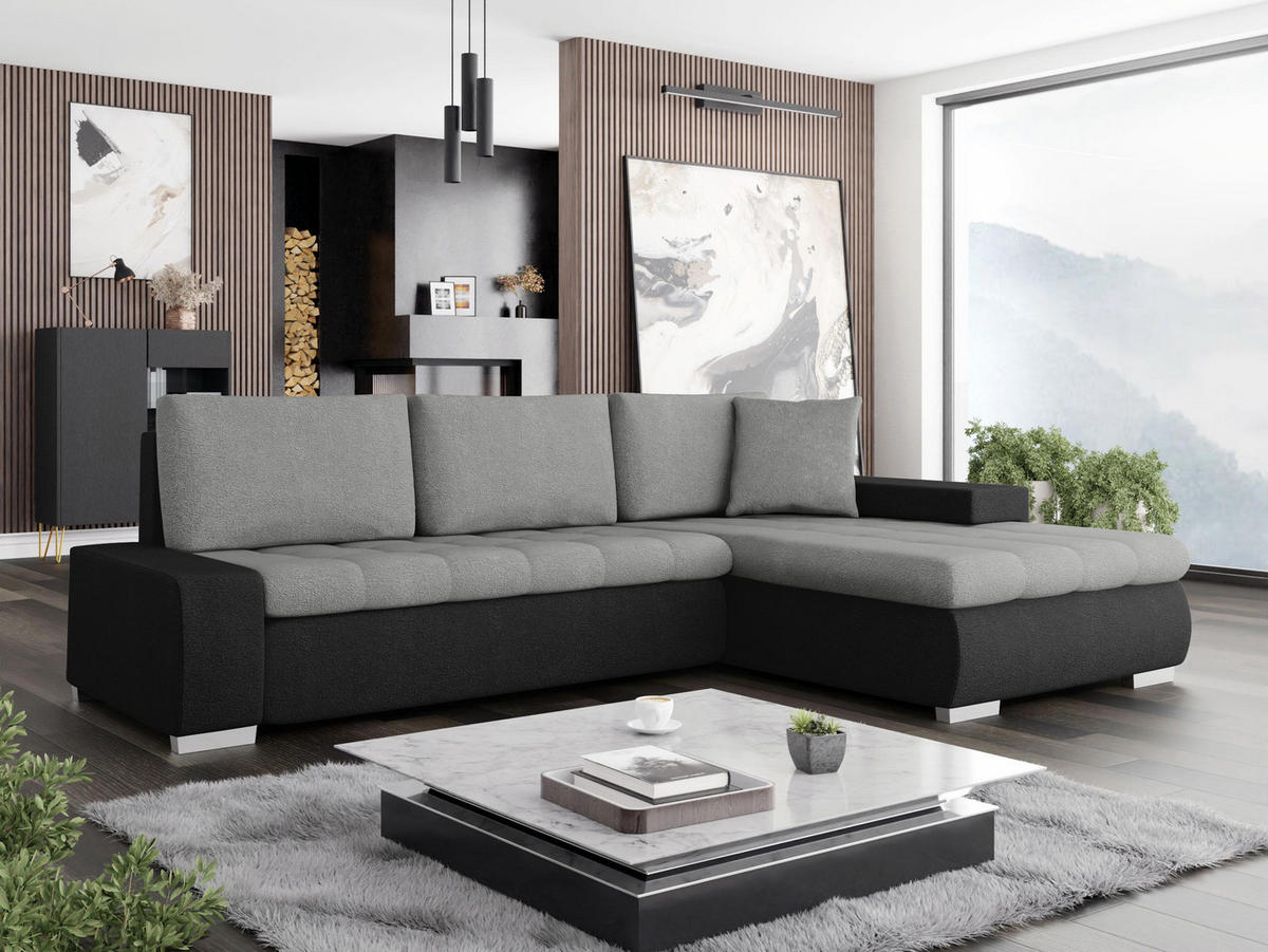 ECKSOFA Orkan Mini - Multicolor, Holz/Textil (265/185cm) - MIRJAN24