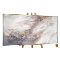GEMÄLDE Relax Schattenfugenrahmen Beige 160x80 cm - Beige, Holz (160/80cm) - YS-art gallery