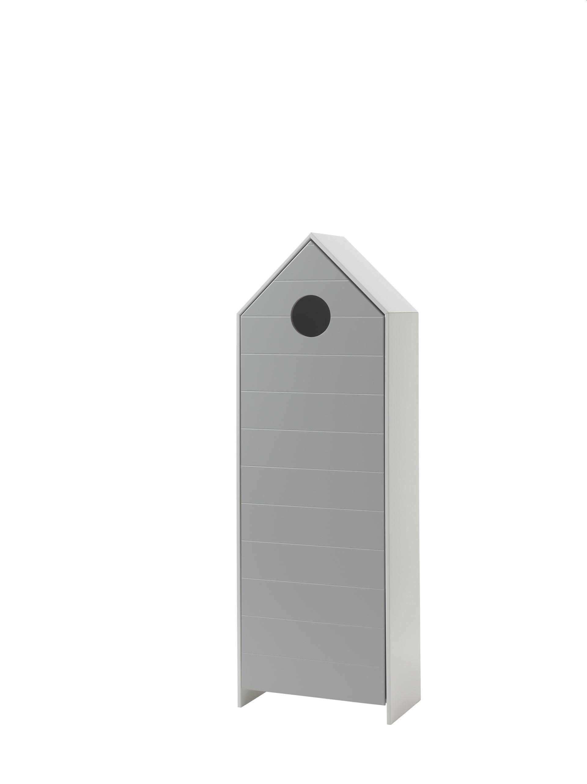 58aufmkessel Regalschrank Grau, Weiß 58x171x37 cm