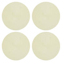 PLATZSET 4er Set Polypro Ecru 35 cm rund - Ecru, Kunststoff (35cm) - TiborTex