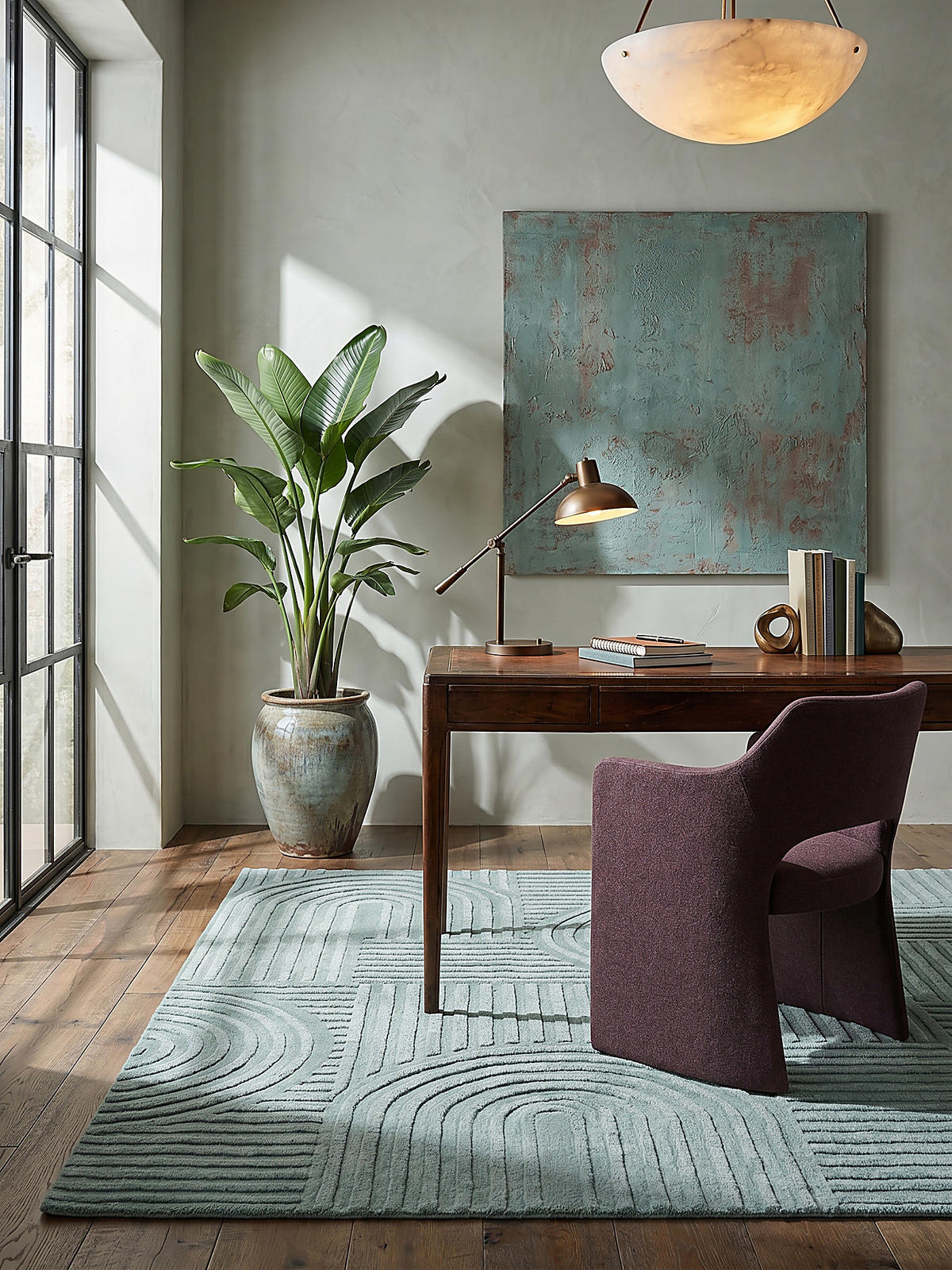 WOLLTEPPICH LEVEN 160/230 cm - Blau, Textil (230/160cm) - KADIMA DESIGN