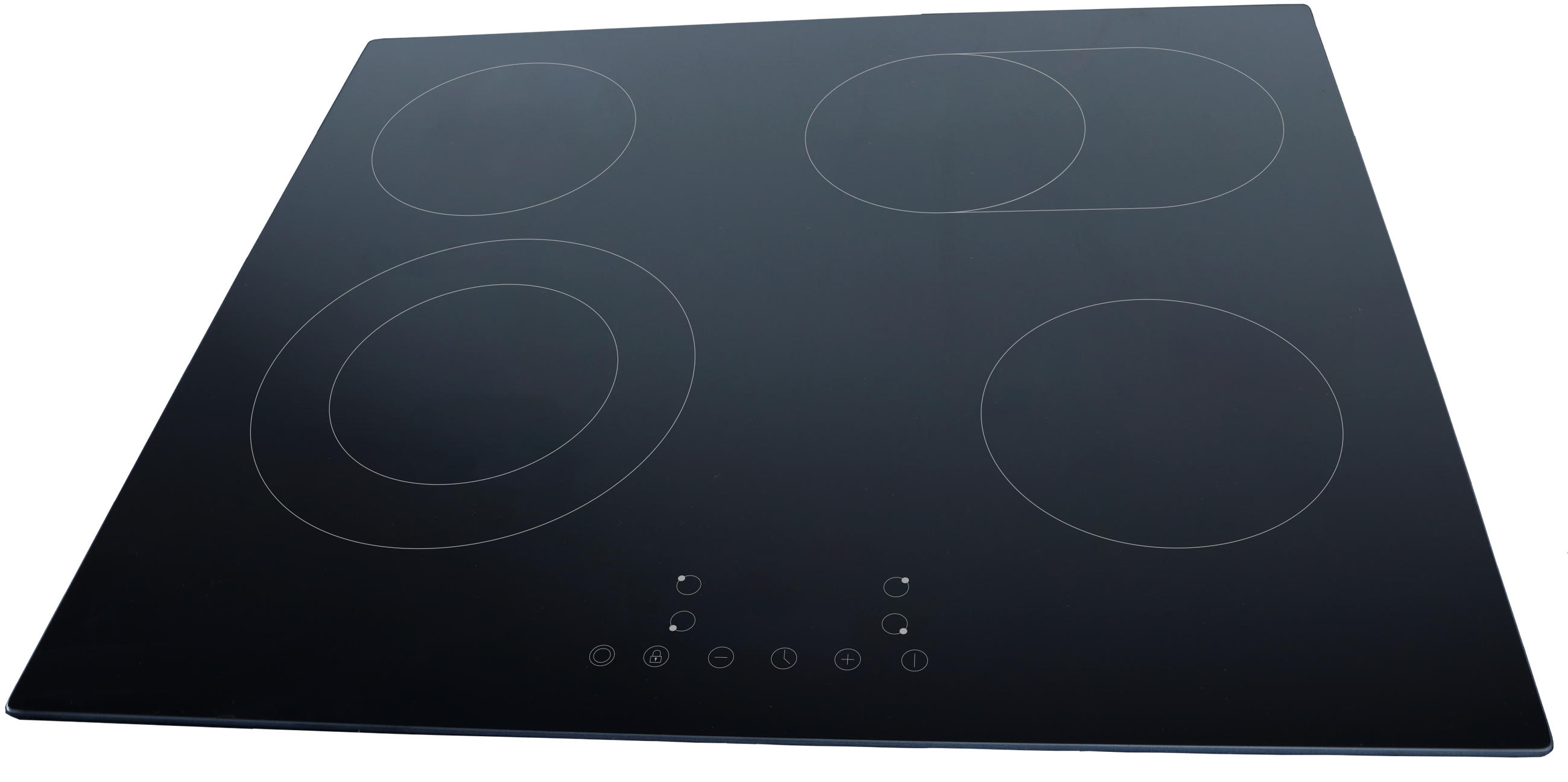 Thumbnail - PKM Kochfeld, Schwarz Hochglanz, Keramik, 59x5x52 cm, Küchen, Küchenelektrogeräte, Kochfelder, Glaskeramik-Kochfelder