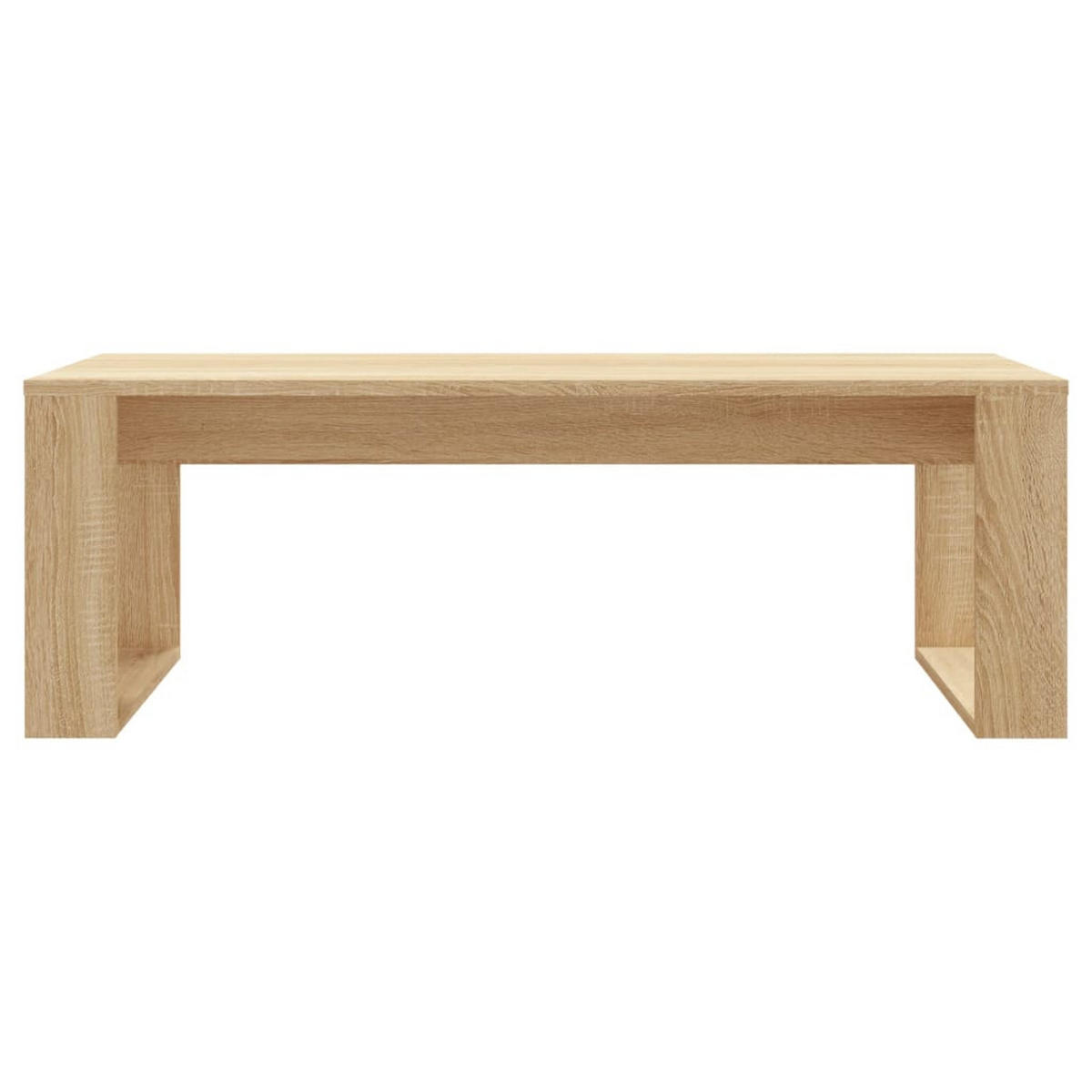 COUCHTISCH Sonoma-Eiche 102x50x35 cm Holzwerkstoff - Hellbraun, Holzwerkstoff (50/102/35cm) - furnicato