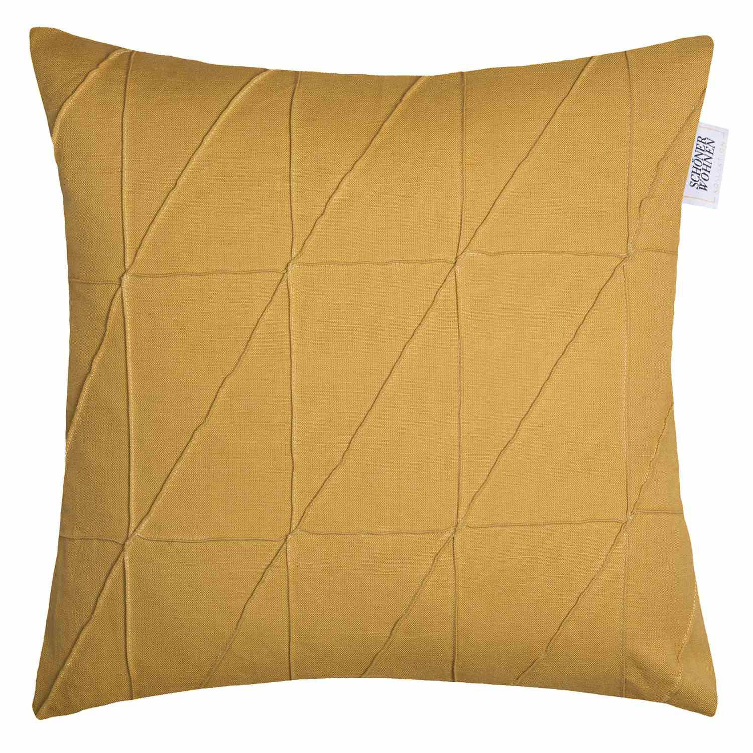 ZIERKISSENHÜLLE ACROSS - Cognac, Textil (45/45cm) - Schöner Wohnen
