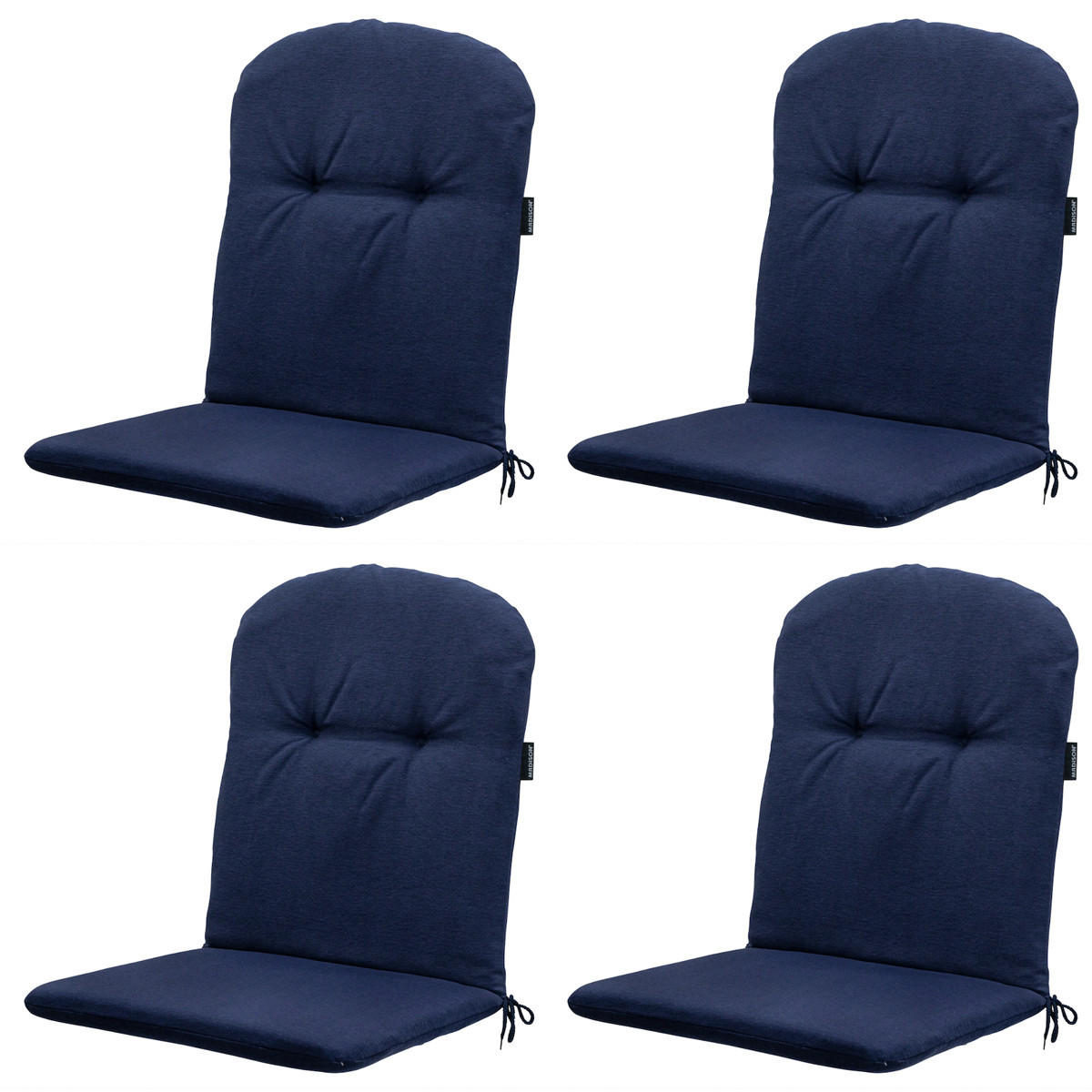 GARTENSTUHLKISSEN Panama 96/45 cm 4er-Set - Blau, Textil (96/5/45cm) - Madison