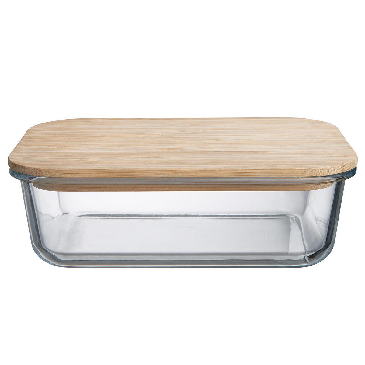 LUNCHBOX (4er Set) Hello Lunch - Rotbraun, Glas/Holz (17/7/22cm) - Butlers