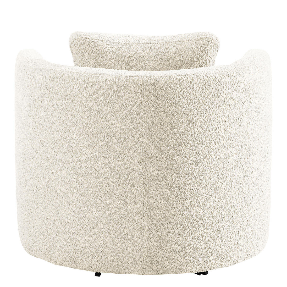 SESSEL - Schwarz/Weiß, Textil/Metall (65/77/40cm) - home24