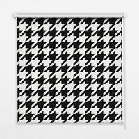 VNÚTORNÁ roleta - okenná roleta - roleta - 100x180 cm - Geometrický vzor - čierna, plast (100/180/0.5cm) - TULUP