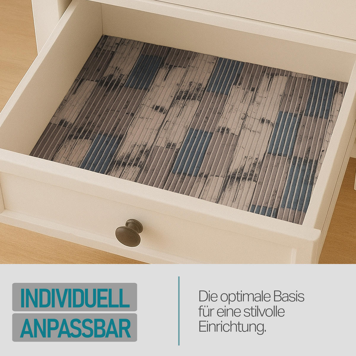 SCHUTZUNTERLAGE Weichschaum auf Rolle 0,65x15 m Klinker Grau - Blaugrau, Kunststoff (65/1500cm) - Bestlivings