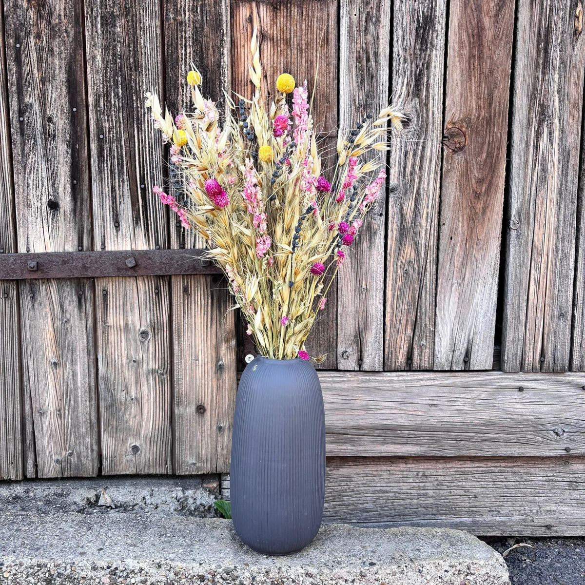 WIESENGLÜCK - Natürlicher Trockenblumenstrauß in beige-rosa - beige / 50 cm - Beige, Naturmaterialien (50cm) - Lykke & You