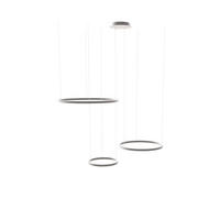 LED-HÄNGELEUCHTE 3er Ring Aluminium Ø 80 | 60 | 40cm - Alufarben, Metall (1.3/80/3.3cm) - s.luce