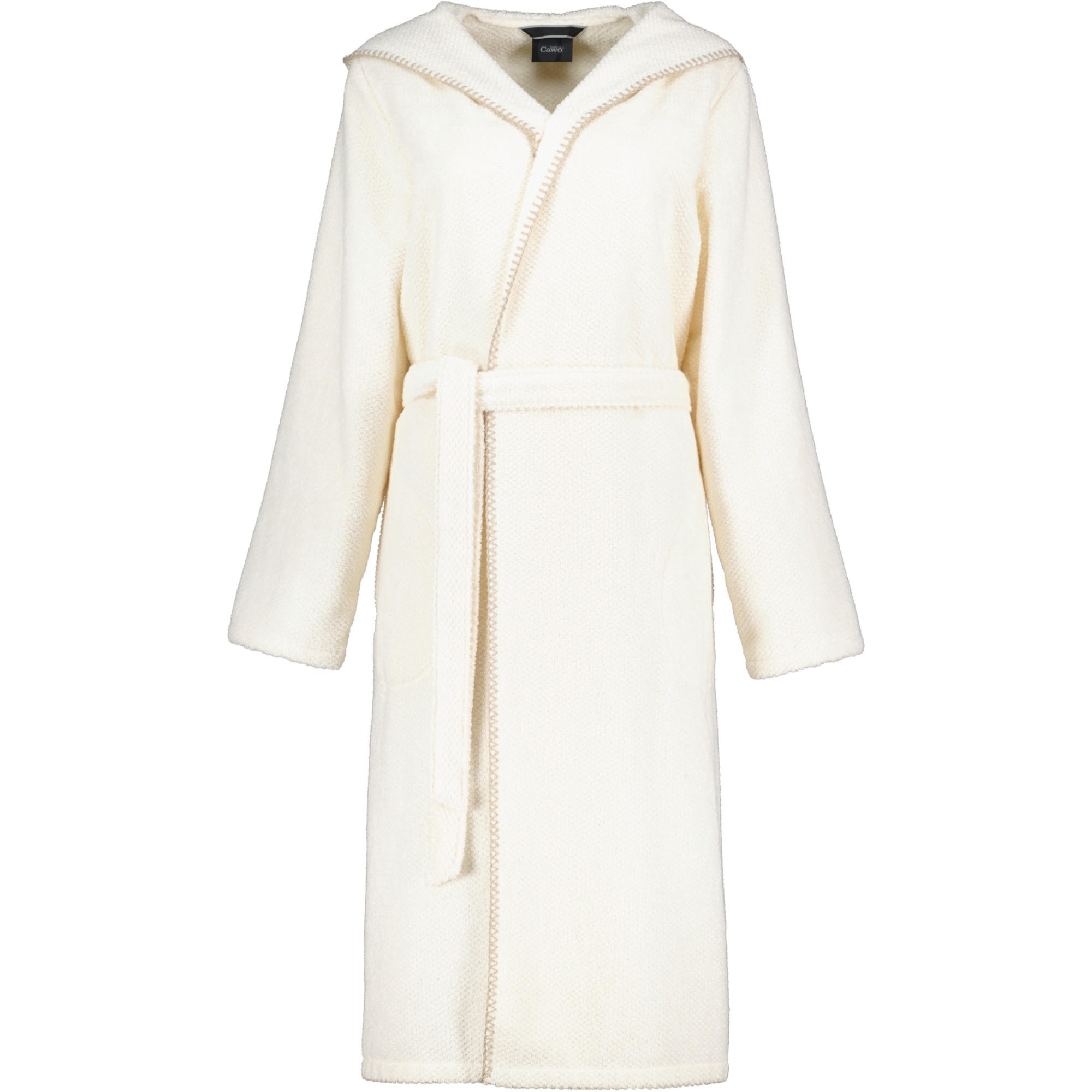 BADEMÄNTEL DAMEN KAPUZE KAPUZE 6219 NATUR - 356 - Beige, Textil (Lnull) - Cawoe