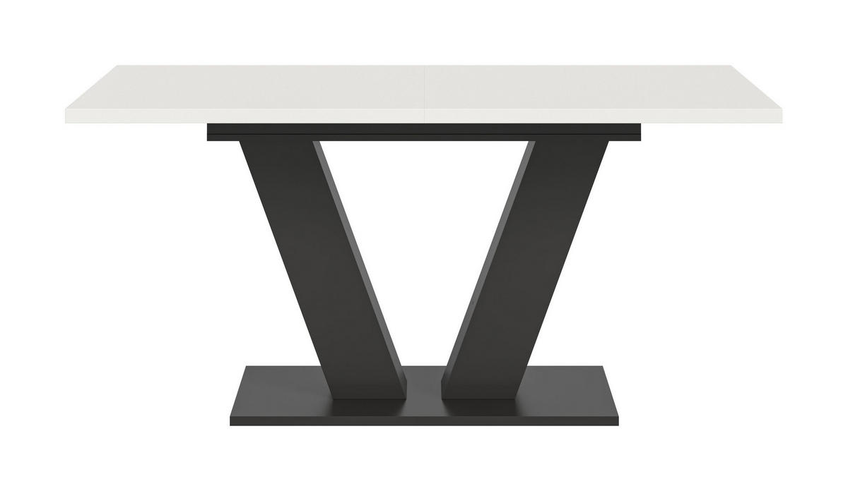 ESSTISCH MOTION (B/H/T: ca. 150/76/90 cm) in grau/weiß - Grau, Holzwerkstoff (90/150/76cm)