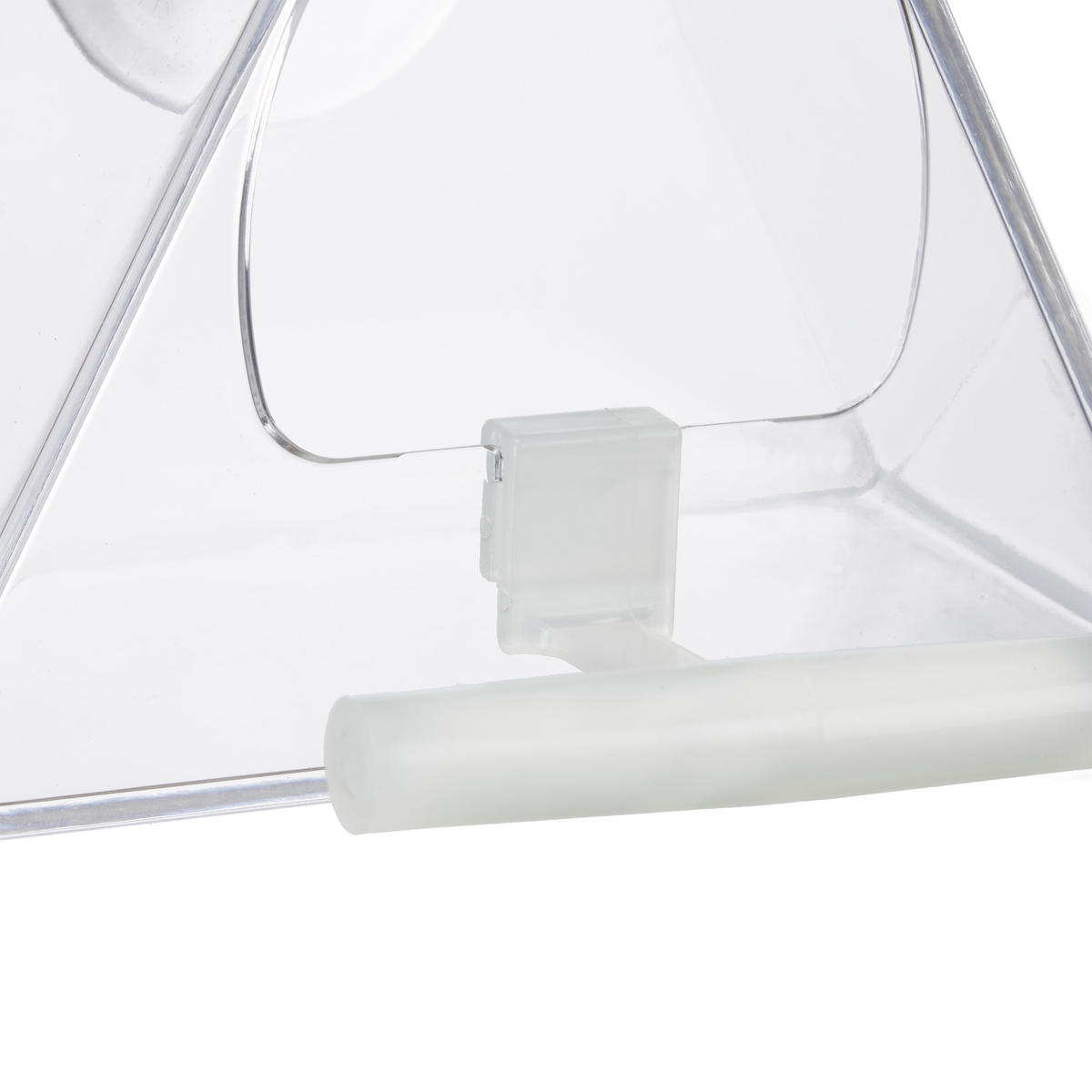 VOGELFUTTERHAUS Fenster - Transparent, Kunststoff (12.5/24/12cm) - Relaxdays