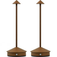 TISCHLEUCHTE USB LED Braun Druckdimmbar - Braun, Metall (11/11/31cm) - Weltevree
