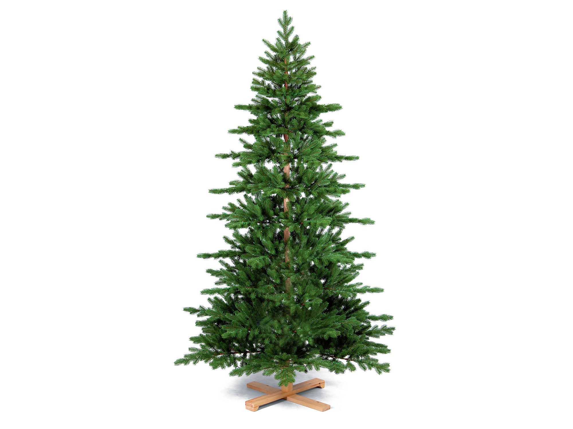 LAALU WEIHNACHTSBAUM künstlich grün DELUXE Tanne WOODY 210 cm - Grün, Kunststoff (210cm) - LAALU