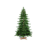 LAALU WEIHNACHTSBAUM künstlich grün DELUXE Tanne WOODY 210 cm - Grün, Kunststoff (210cm) - LAALU