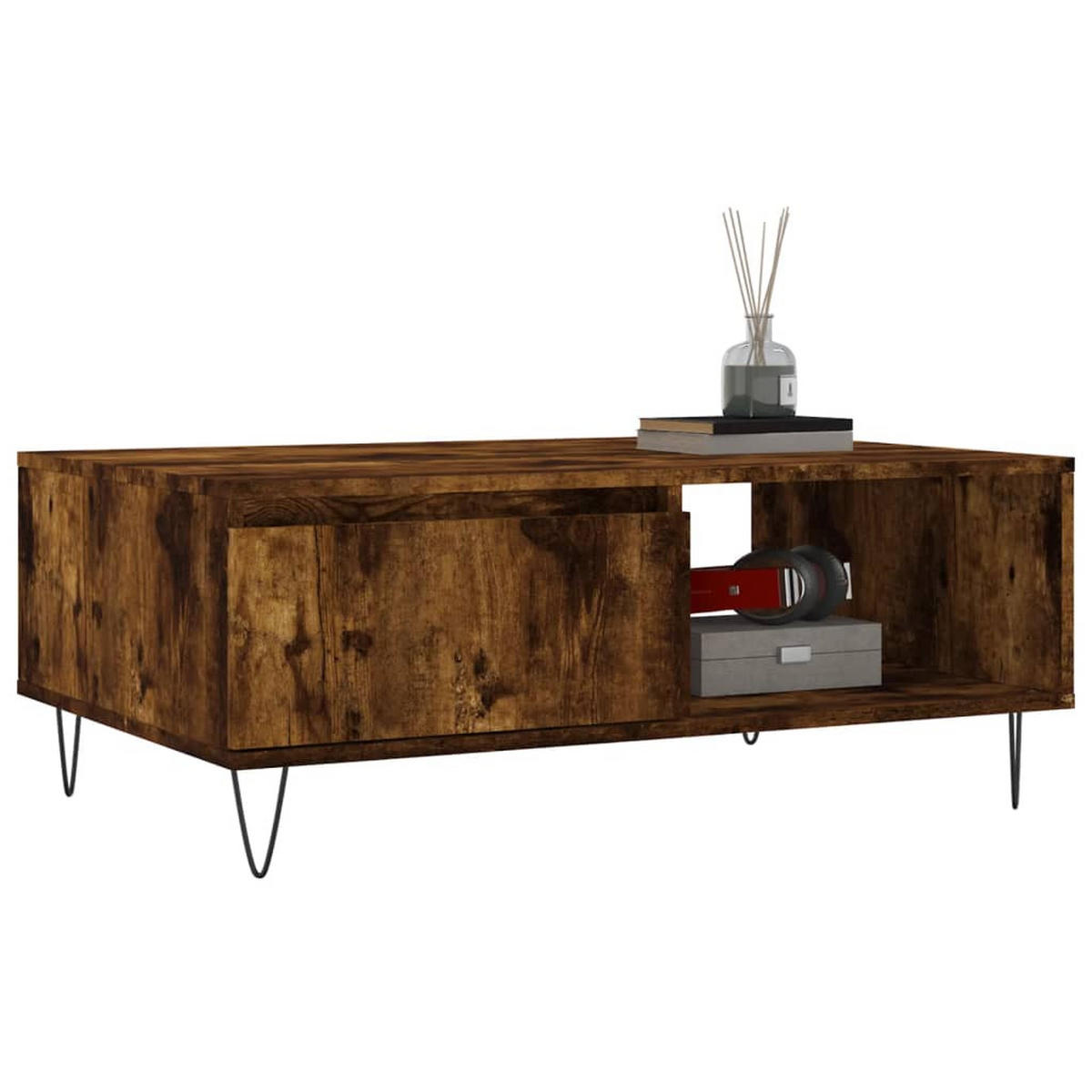 COUCHTISCH Räuchereiche 90x60x35 cm Holzwerkstoff - Braun, Holzwerkstoff (90/60/35cm) - furnicato