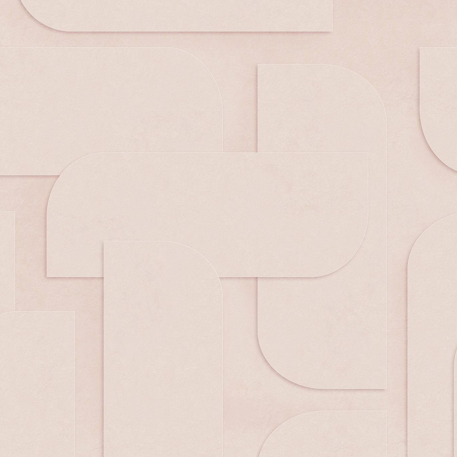 FOTOTAPETE 3D Muster 300 x 279 cm - Pink, Papier (300/279cm) - ESTAhome