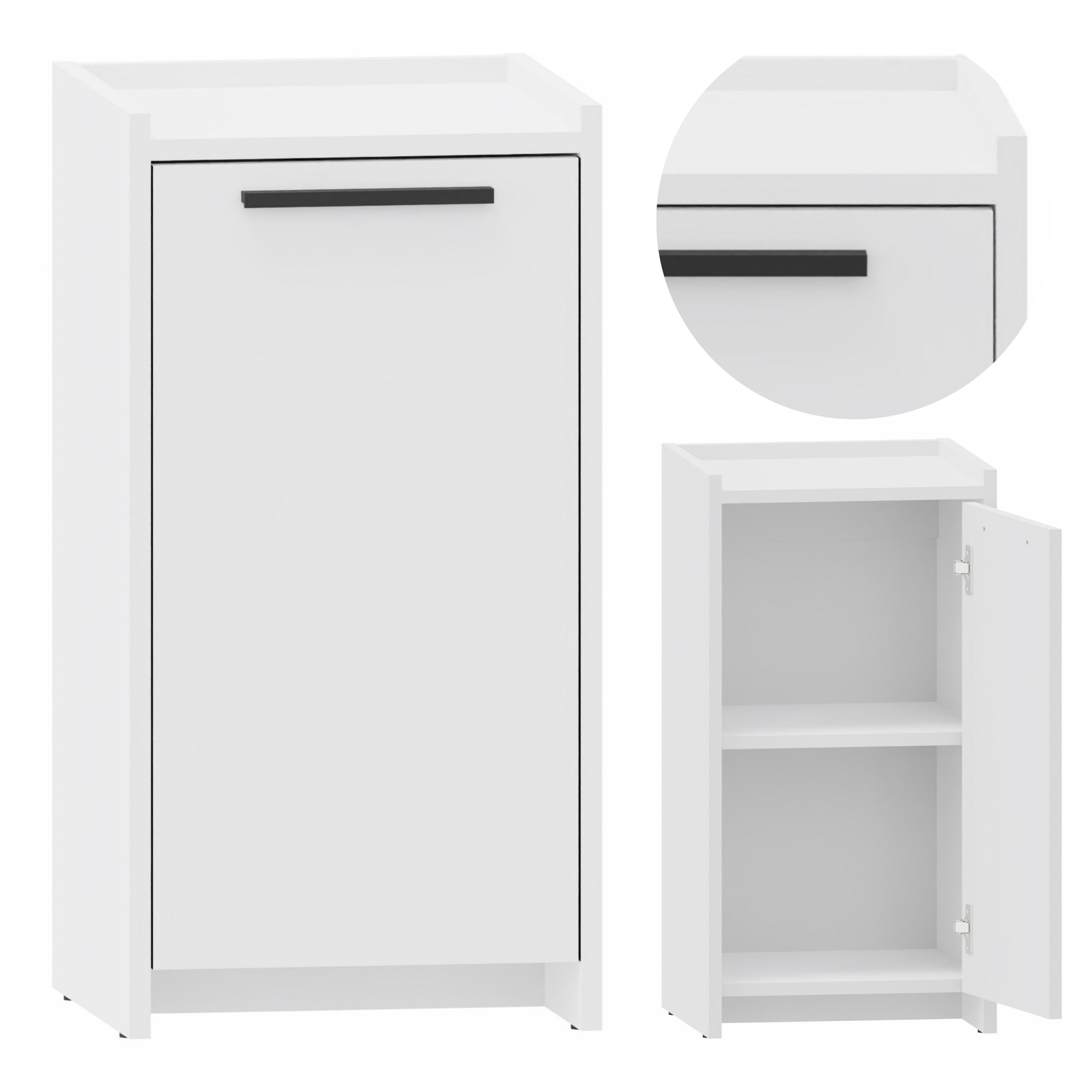 KOMMODE ALTIVO 1D Weiß 36/35,6/70,4 cm - Weiß, Holzwerkstoff (36/70.4/35.6cm) - Matkam Möbel