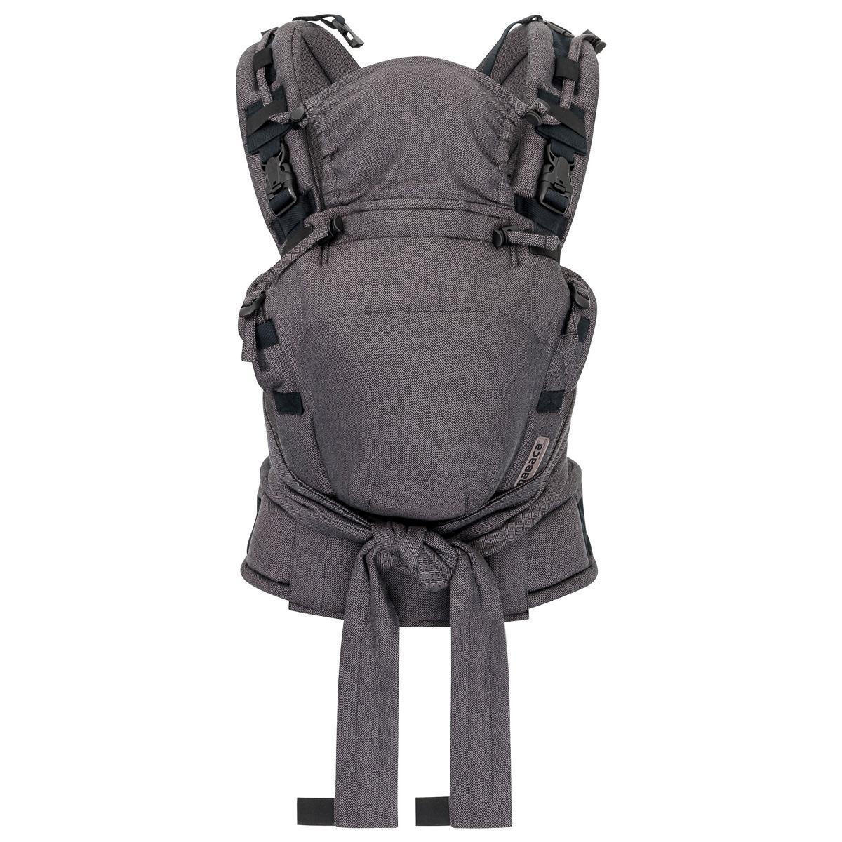 BABYTRAGE Nabaca Basic-Set - Dunkelgrau/Schwarz, Textil (26.5/7.2/38.5cm) - Hoppediz