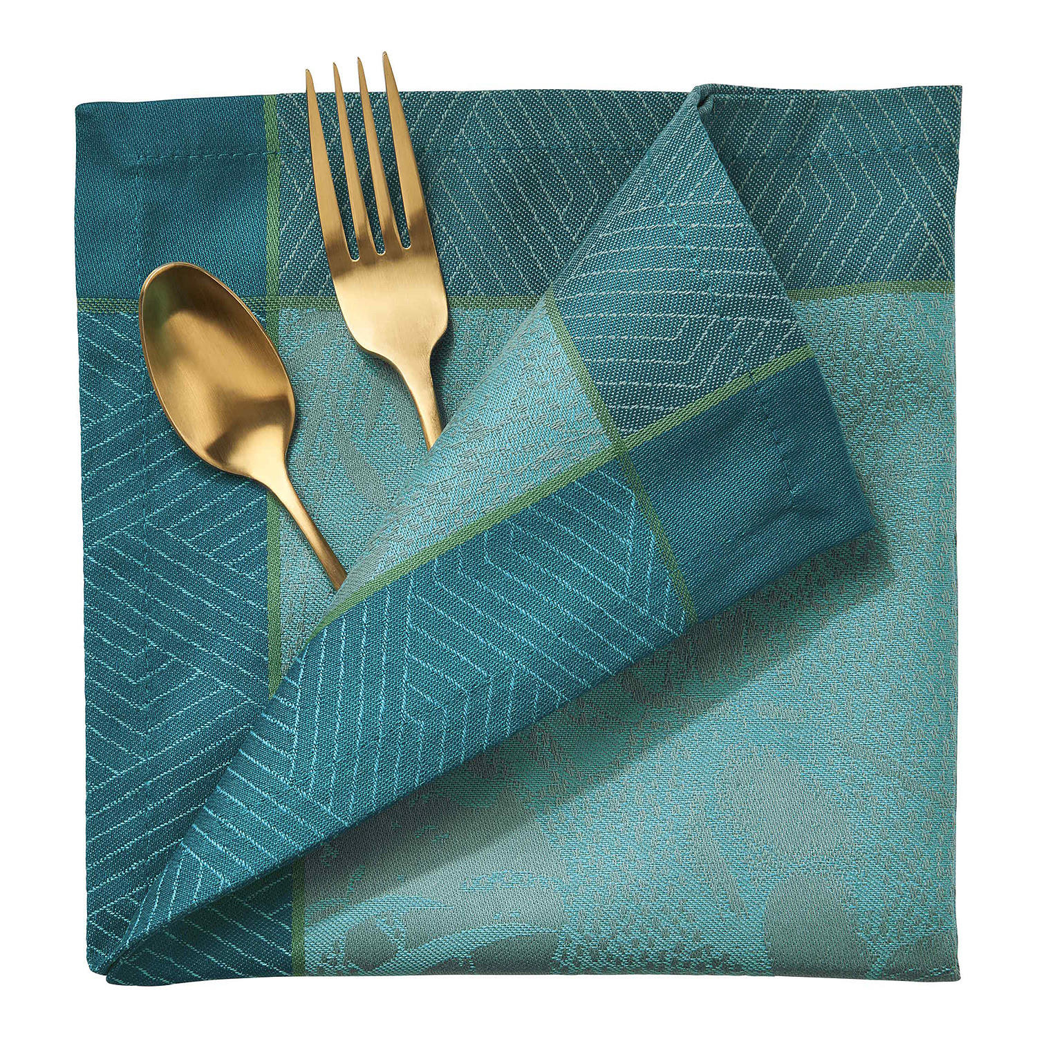 SERVIETTE Green House - Blau, Textil (41/41cm) - Butlers
