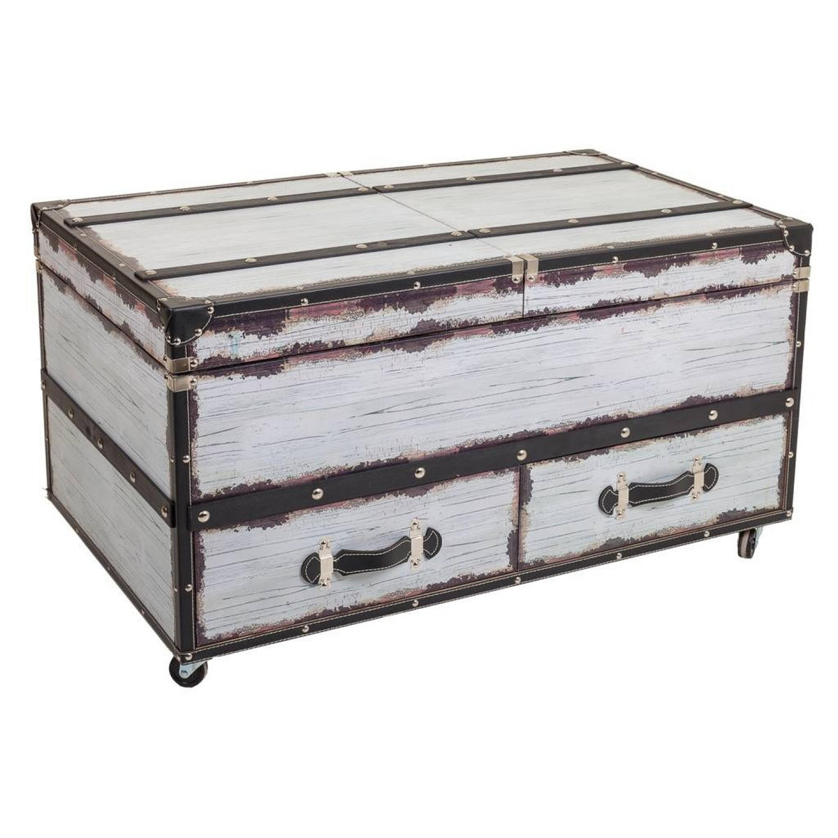 WEINREGAL aus Holz, weiß, 100x60x55cm - Weiß, Holz (100/55/60cm) - Wanderlust