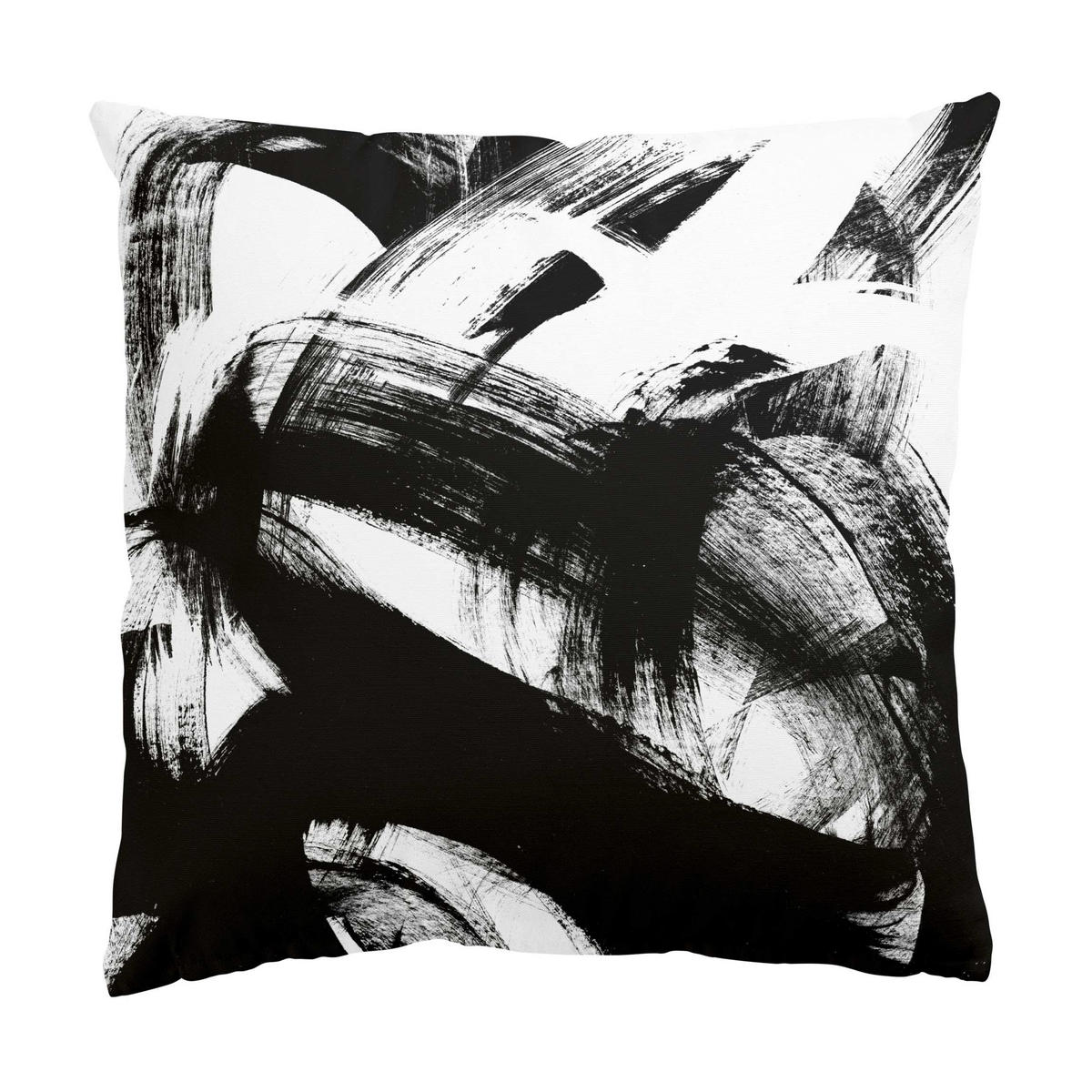 DEKOKISSEN 2er-Set Onyx in Bewegung Duo 50/50 cm - Schwarz, Textil (50/50cm) - Bilderwelten