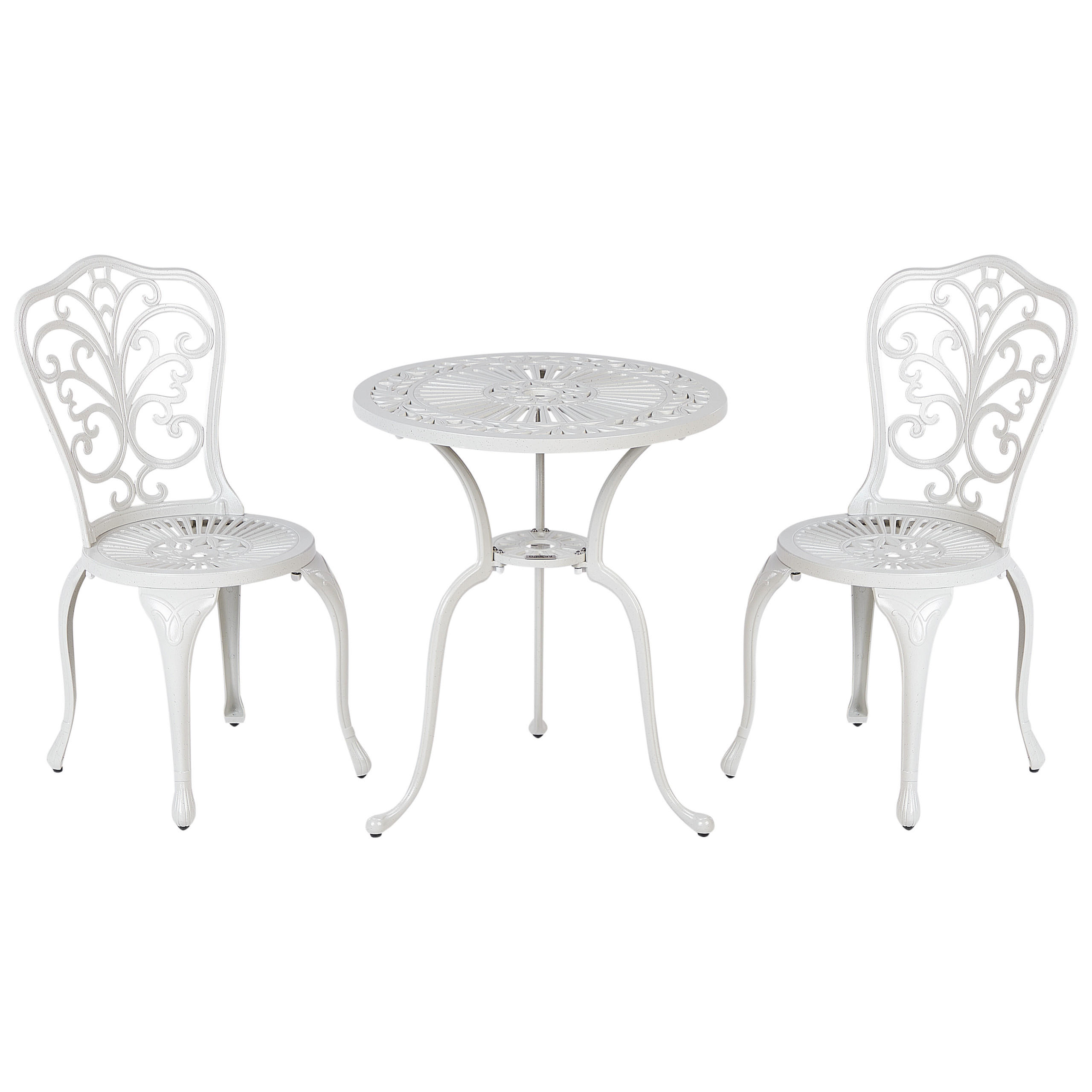 BISTRO-SET 2-Sitzer Weiß Triora/Dascio - Weiß, Metall - Beliani