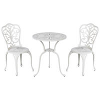 BISTRO-SET 2-Sitzer Weiß Triora/Dascio - Weiß, Metall - Beliani
