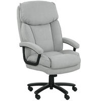 DREHSTUHL 79/68,5/117-125 cm hellgrau aus Polyester höhenverstellbar - Hellgrau, Kunststoff (68.5/125/79cm) - OKWISH