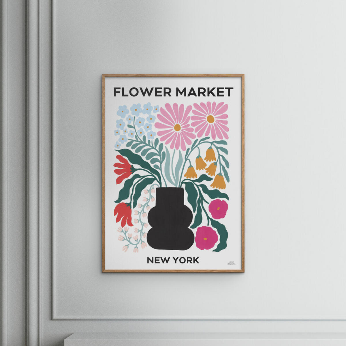 POSTER Wild Apple - Flower Market III - Multicolor, Papier (50/70/0.1cm) - Poster&Frame