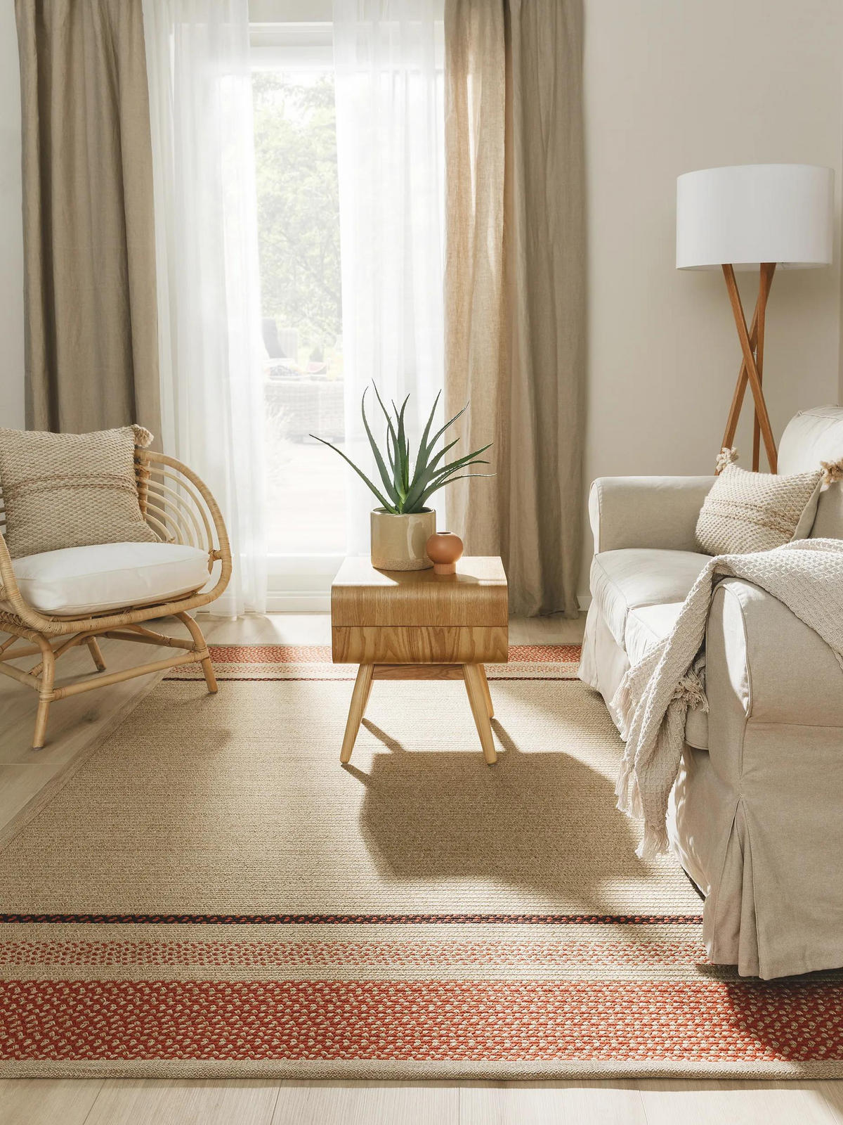 OUTDOORTEPPICH Nandi Terracotta 120x170 cm - Terracotta, Textil (120/170cm) - benuta Nest