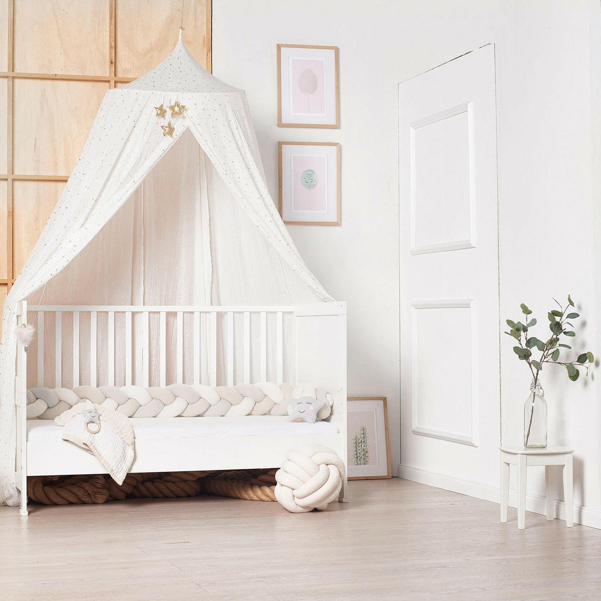 BETTSCHLANGE geflochten Trio Beige Sand Natur - Sandfarben/Beige, Textil (17/200cm) - nordic coast company