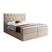 BOXSPRINGBETT IZOLDA mit Bettkasten und Topper 160x200 cm Royal Velvet 170 - Beige, Textil - Lookway