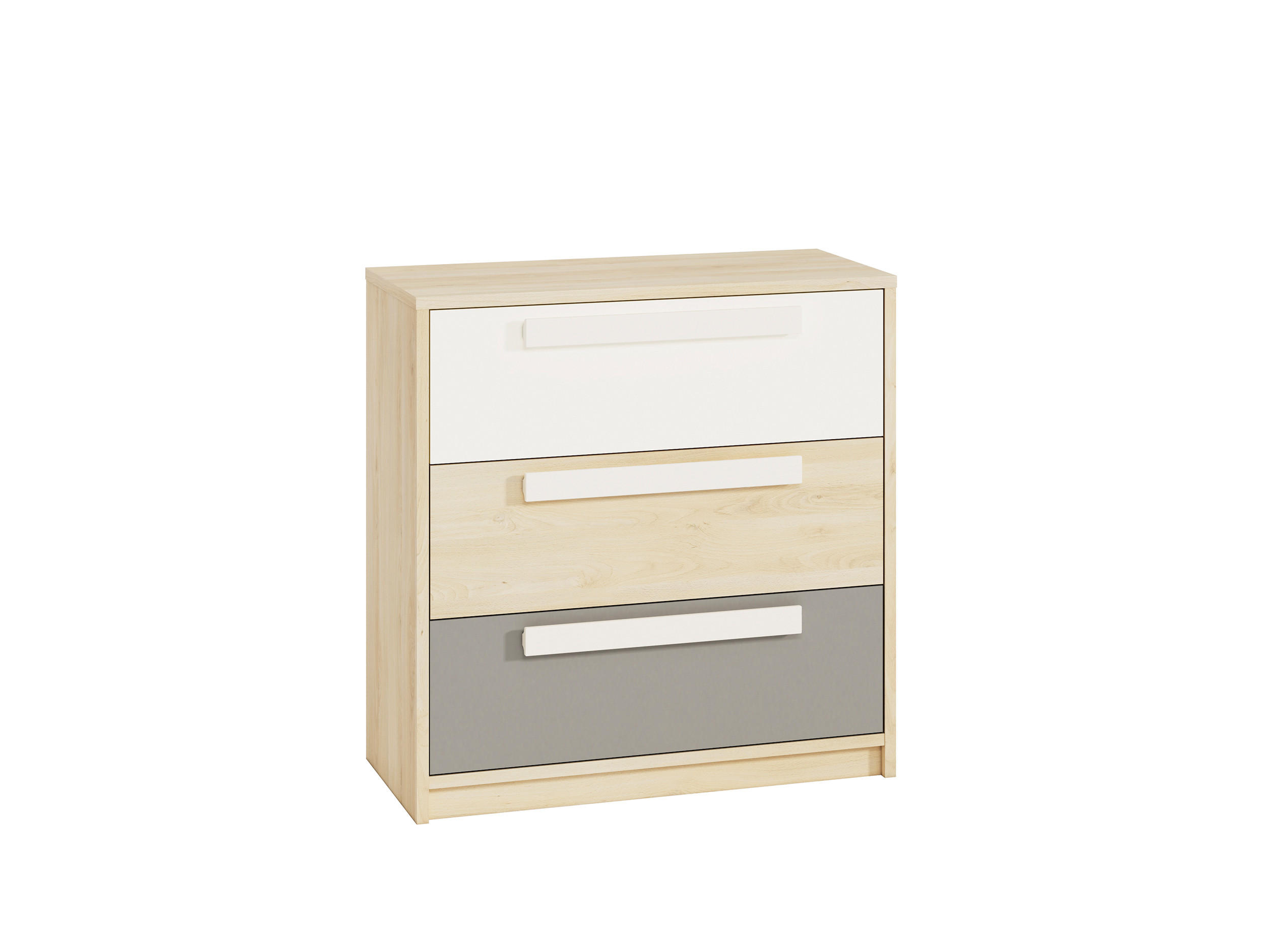 Feldmann-Wohnen Kommode Braun, Grau 92x94x40 cm