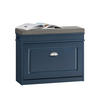 SCHUHBANK 75cm Blau - Blau, Holzwerkstoff (75/52/24cm) - SoBuy