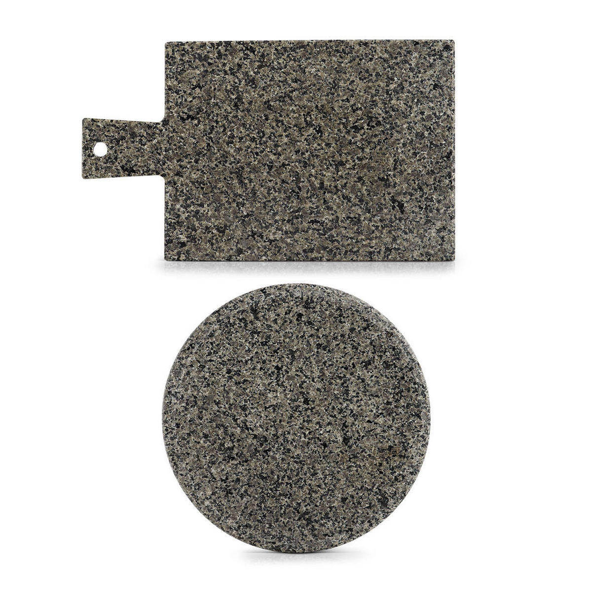 SERVIERBRETT Granit 30/18 cm - Grau, Stein (18/1/30cm) - ZELLER
