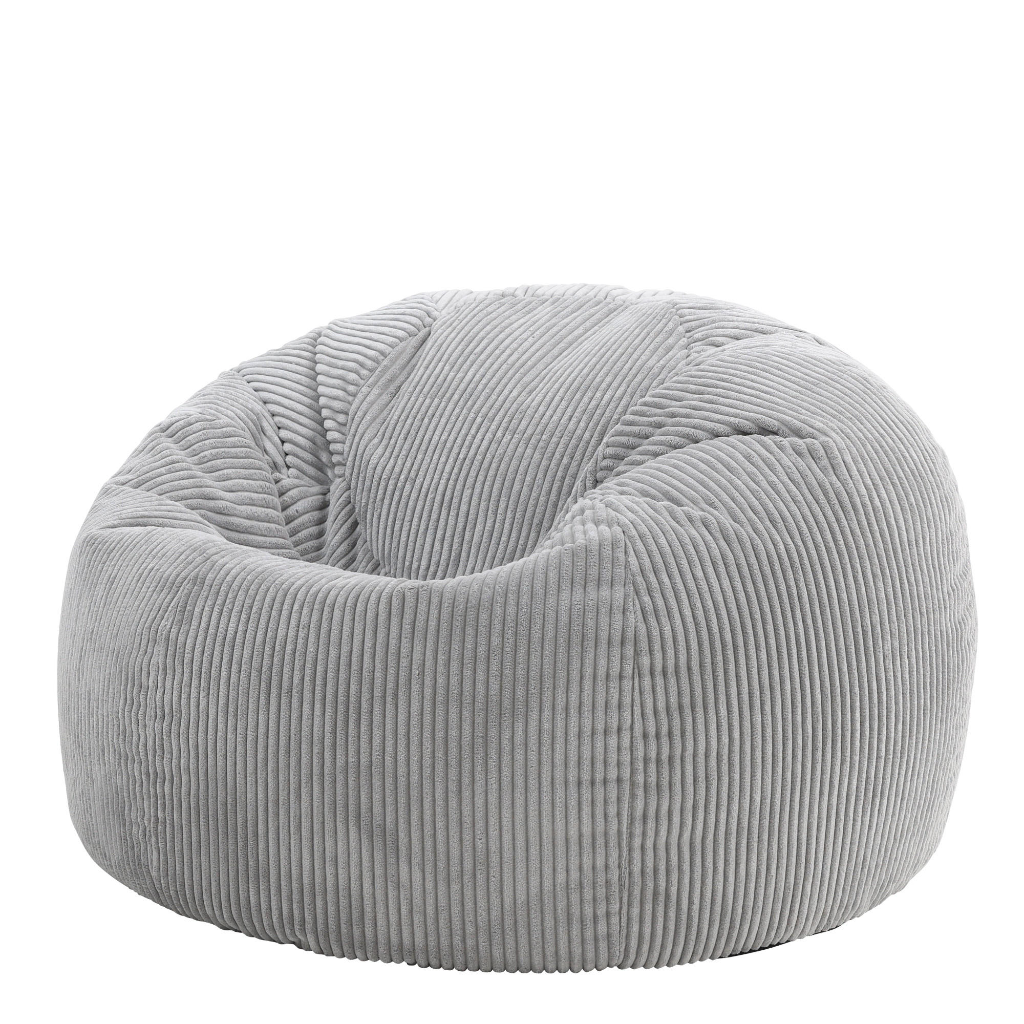 SITZSACK Klassisch , Cord - Grau, Textil (85/50/85cm) - icon