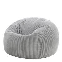 SITZSACK Klassisch Kingston, Cord - Grau, Textil (85/50/85cm) - icon