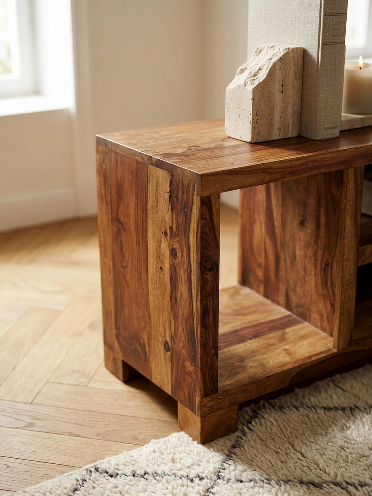 SIDEBOARD – Massivholz, 115x76x40 cm, Landhausstil, auch als TV-Kommode - Braun, Holz (115/76/40cm) - KADIMA DESIGN