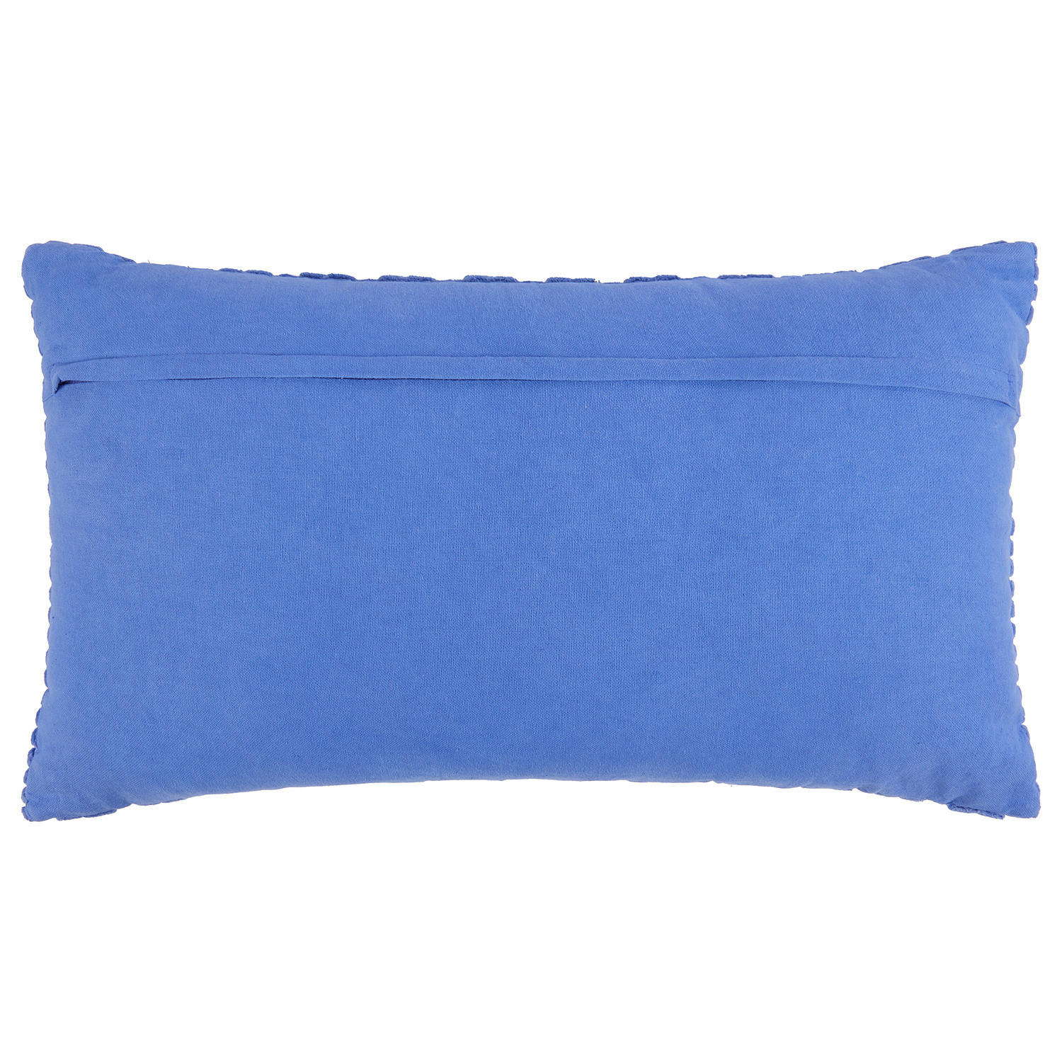 KISSEN Ripped Velvet - Blau, Textil (50/30cm) - Butlers
