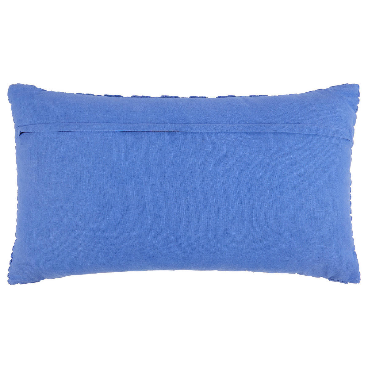 KISSEN Ripped Velvet - Blau, Textil (50/30cm) - BUTLERS