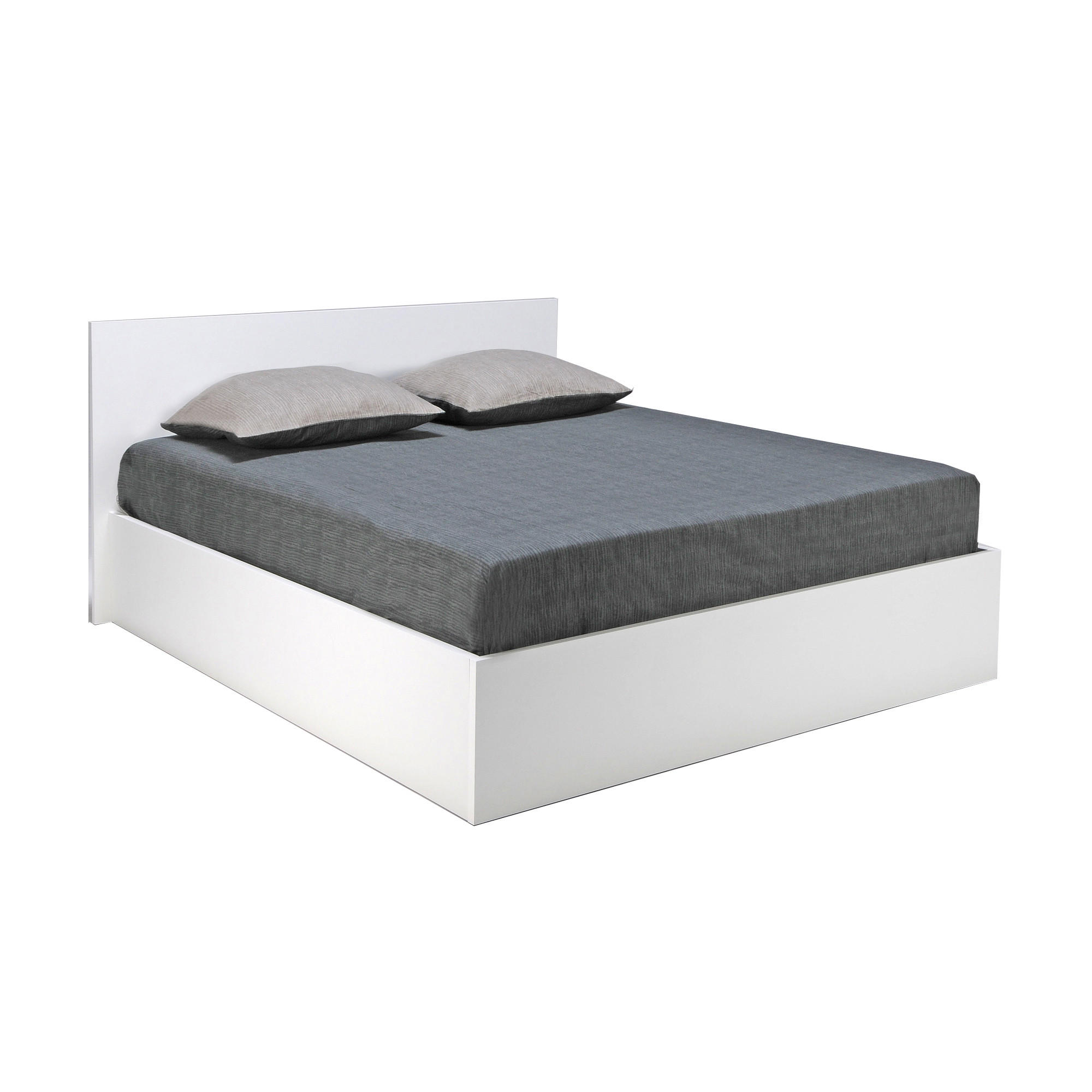 BETTKASTEN MADRID / Bett 140x190 - Weiß - Weiß, Holzwerkstoff (140/190cm) - Weber Industries