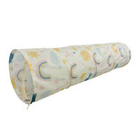 SPIELTUNNEL - Multicolor, Textil/Metall (180/45/45cm) - Relaxdays