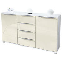 SIDEBOARD Linio Creme Hochglanz - Creme, Holzwerkstoff (138.5/75.5/35cm) - Vladon