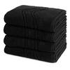 HANDTUCH Cashmere feeling 4er-Set - Schwarz, Textil (50/100cm) - Ross