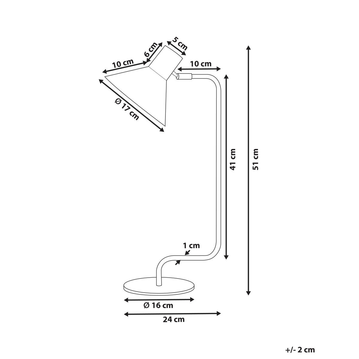 SCHREIBTISCHLAMPE Metall Hellgrün Rimava - Hellgrün, Metall (17/17/51cm) - Beliani